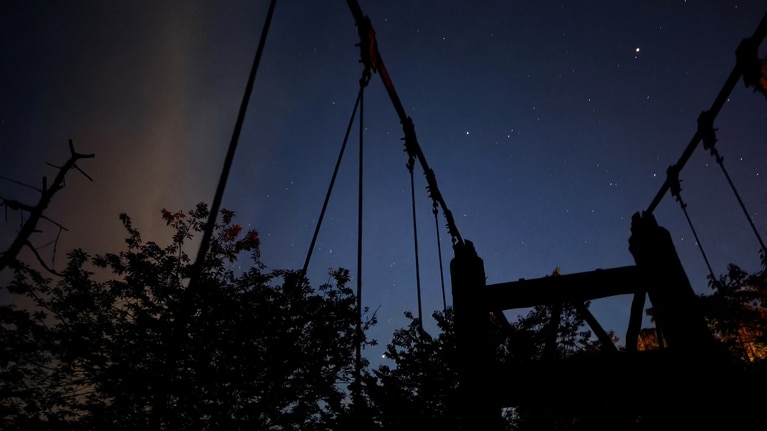 夕暮れ後の阿里山では、都会では見られない神秘的な星空を観察できます。