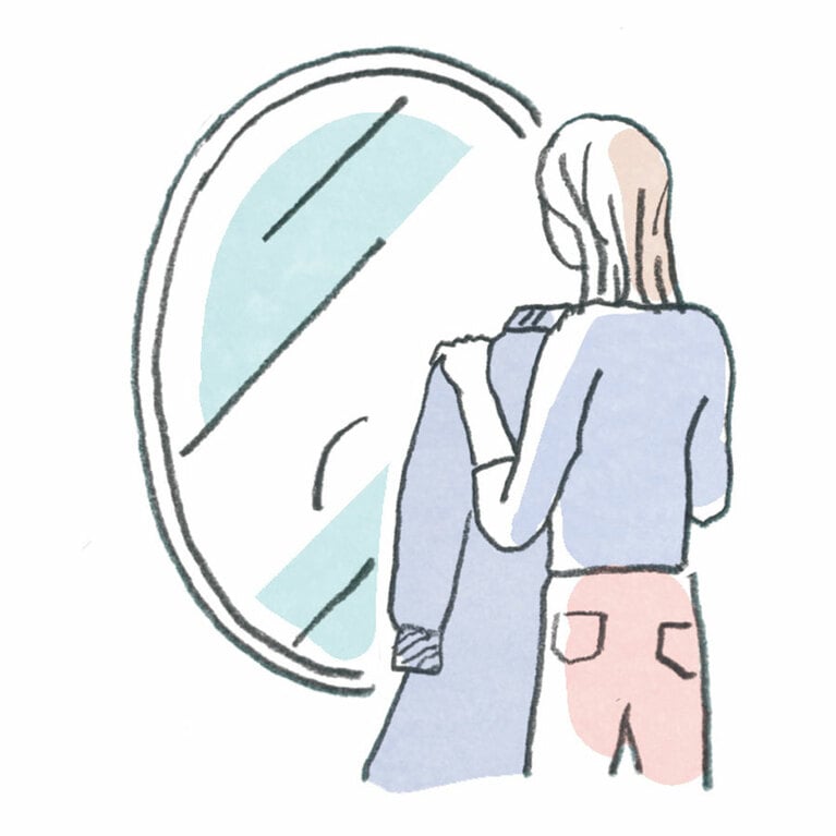 step2　服と向き合って、お気に入りかどうか検討。