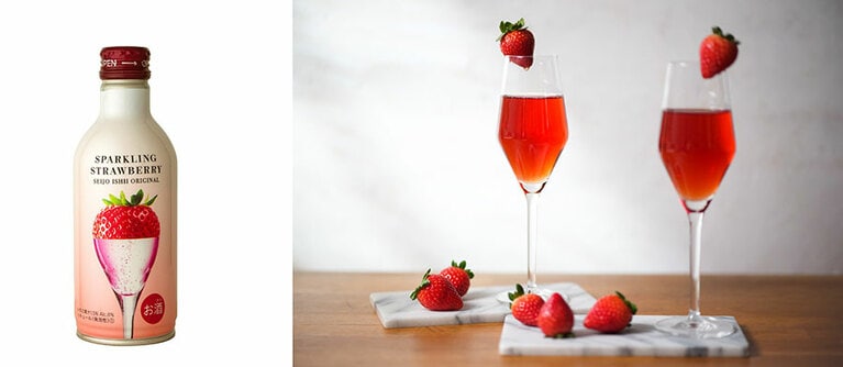 成城石井 オリジナルいちごスパークリング　　290ml　604円