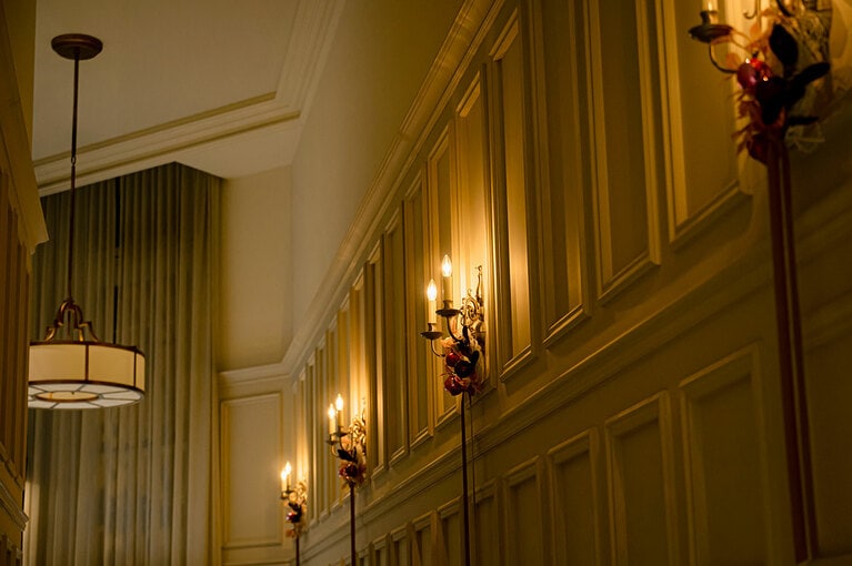 東京ステーションホテルのクリスマスツリー。