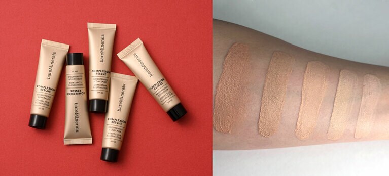 それぞれの色の違いはこんな感じ。自分の肌色と目的で選ぶといいそう。