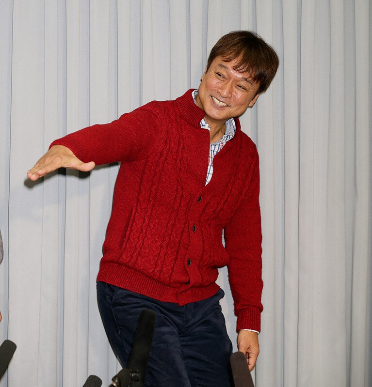 妻である藤吉久美子の不倫報道を受けた記者会見でなぜか「Lui Lui」のポーズを決める太川陽介。このぐらいの懐の深さがなければとても蛭子さんとバス旅行はできない。