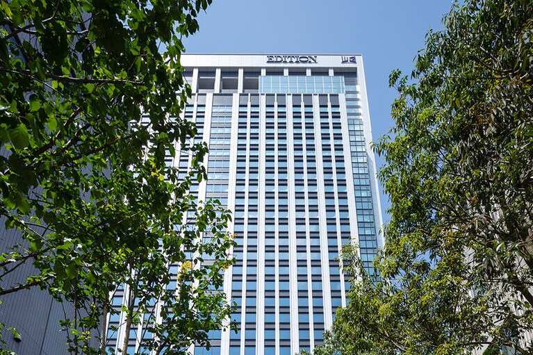 神谷町駅直結の絶好のロケーション。都心を満喫できます。