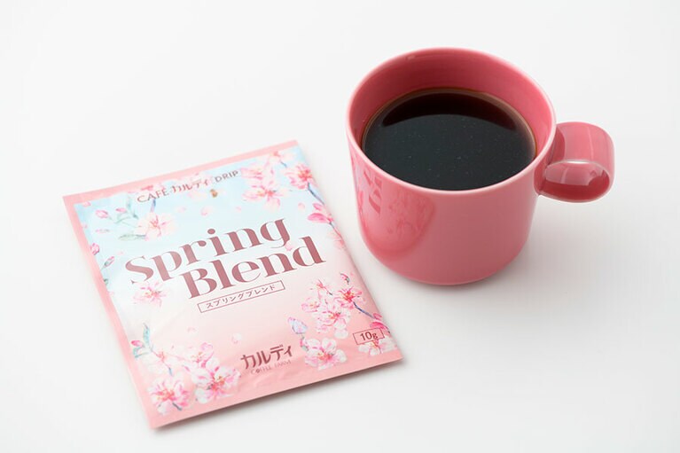 カフェカルディドリップ スプリングブレンド 93円(10g)。