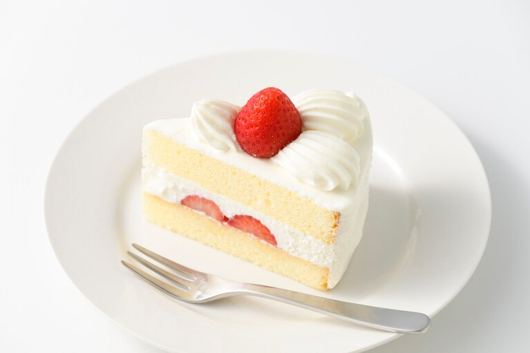 苺のショートケーキ 572円。