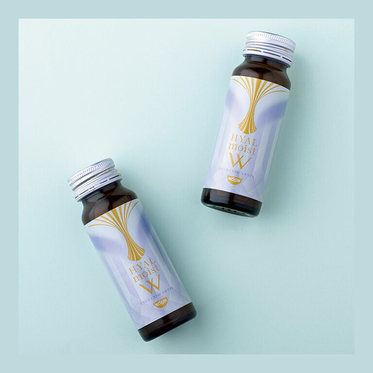 ヒアルモイストW＋ホワイト 50mL×10本入り 5,000円／日清食品