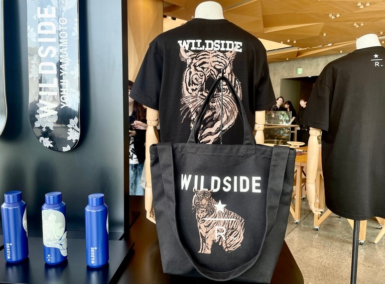 通常のスターバックスのイメージとは異なる、WILDSIDEらしいエッジの効いたコレクション。