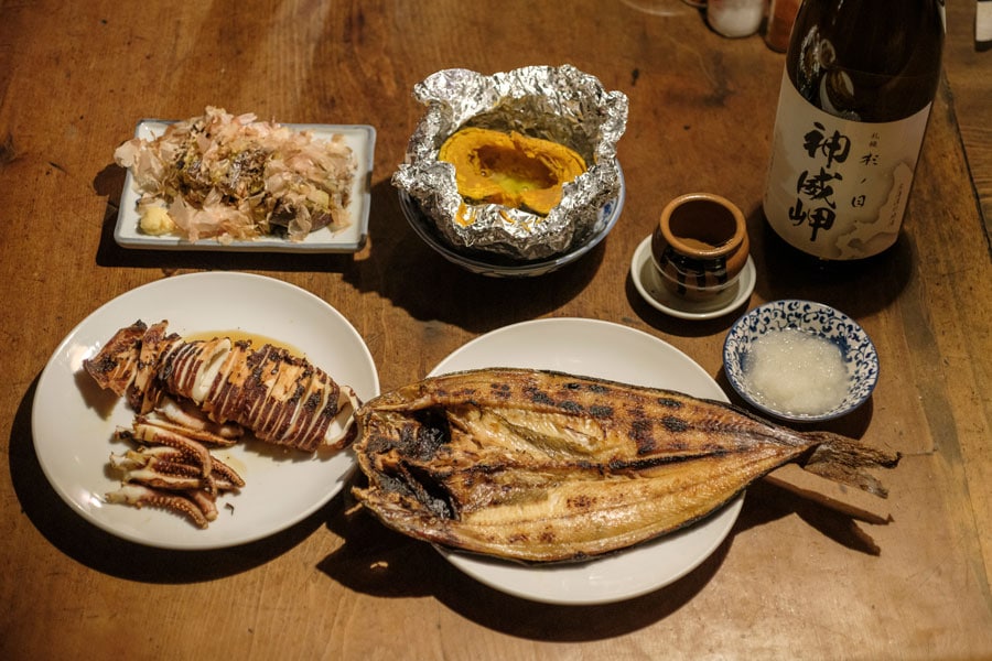 北海道の食材そのもののおいしさを味わえるのが、炉端焼きの魅力。