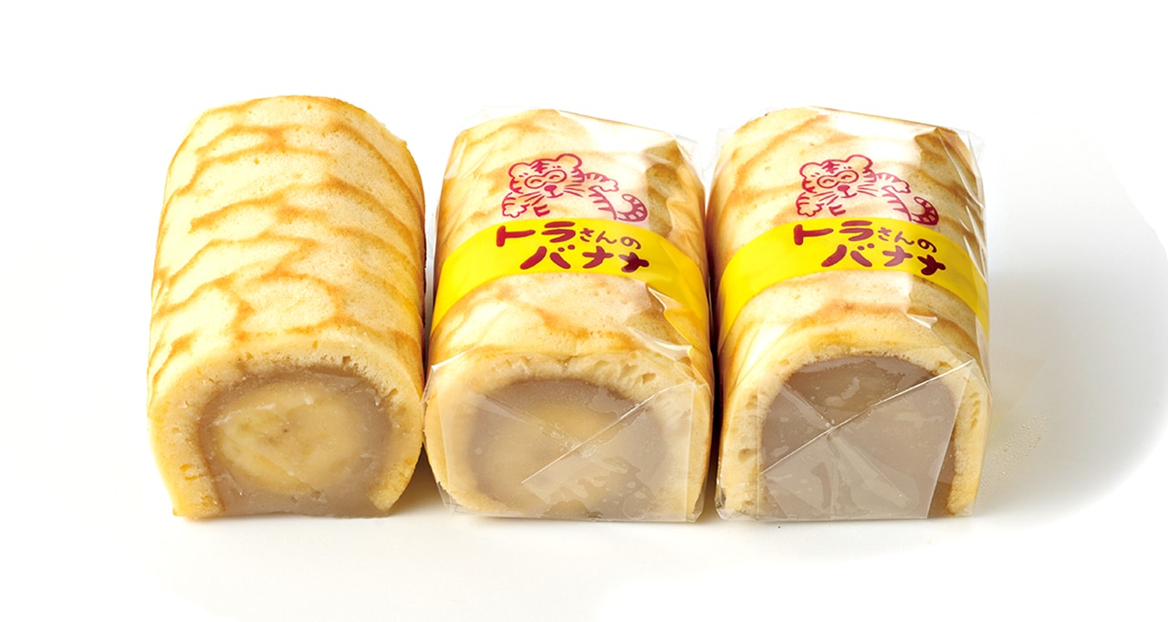 大角玉屋「トラさんのバナナ」5個入り 1,700円 賞味期限：冷蔵2日。