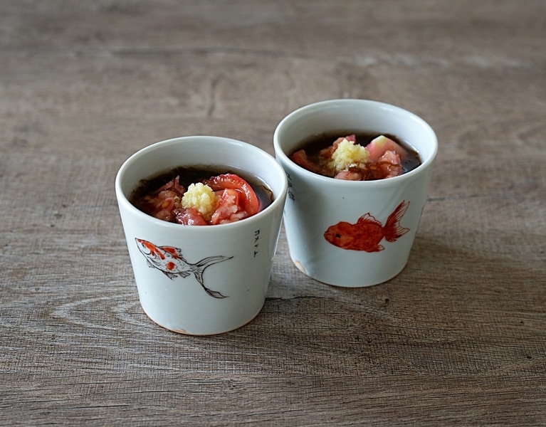 そば猪口とおいしい簡単料理【1】。