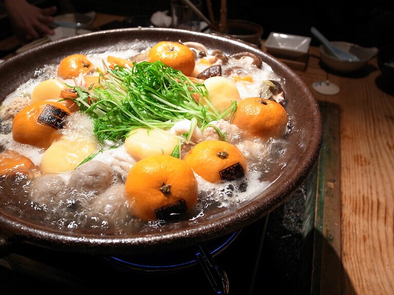【山口県】周防大島みかん鍋。