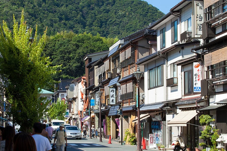 城崎温泉の街並み。GYRO_PHOTOGRAPHYイメージマート