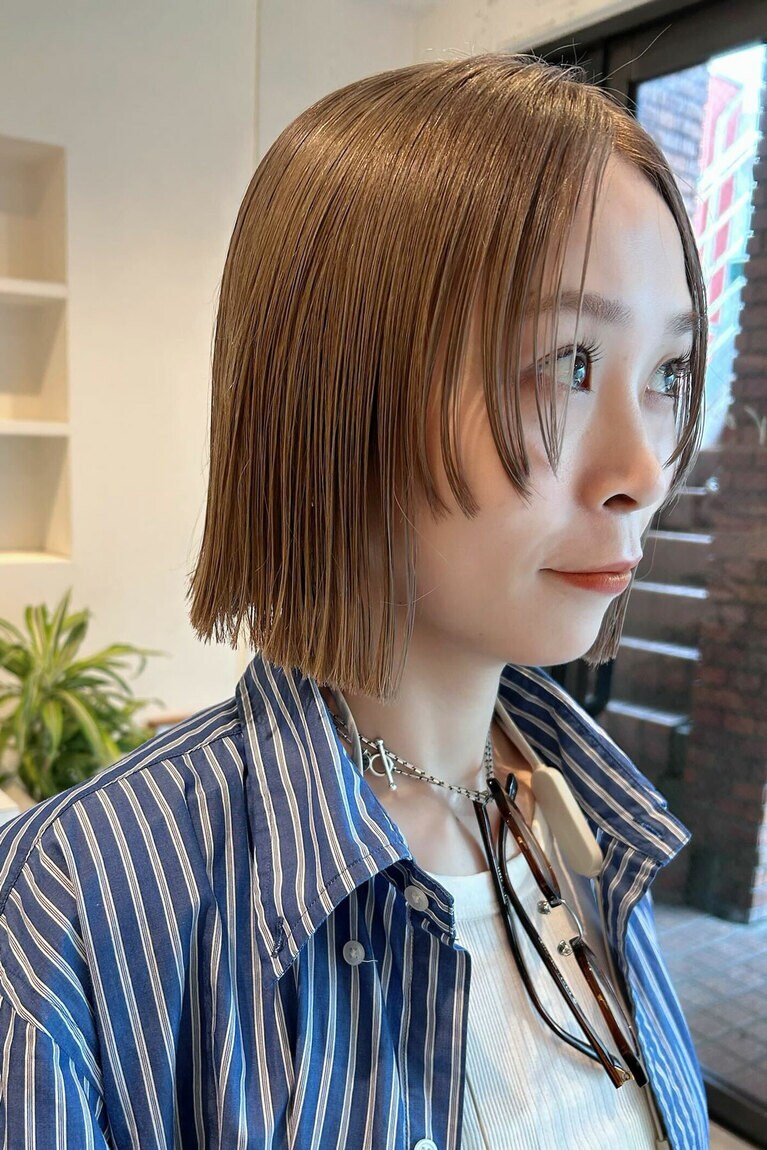 甘さ控えめなダブルラインボブ。