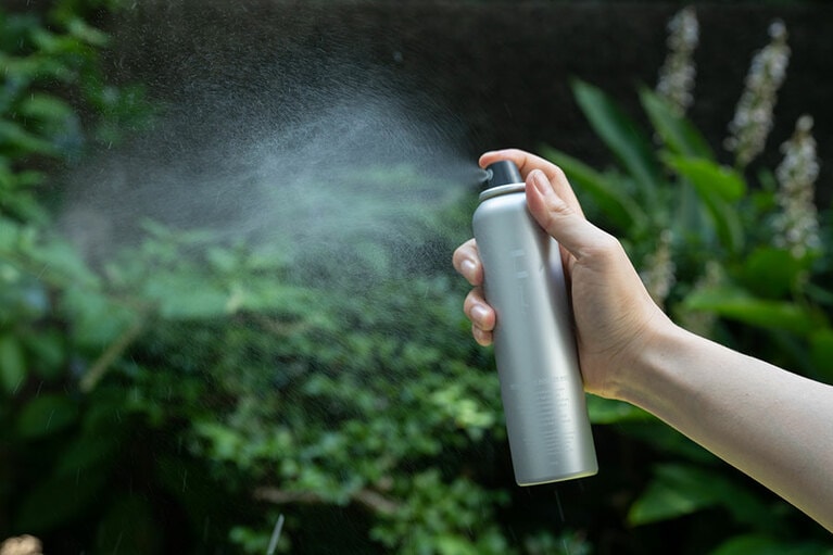 ミストタイプの化粧水は汗をかいたあとのリフレッシュにぴったり！