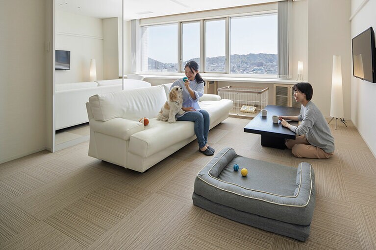 愛犬と一緒にお泊りできる「愛犬ルーム」も3室あります。
