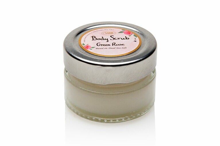「ボディスクラブ グリーン・ローズ」60g。