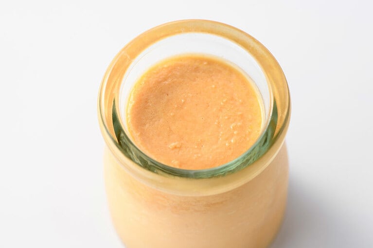 【長崎】旅館松栄の「雲仙野菜ぷりん」にんじん。