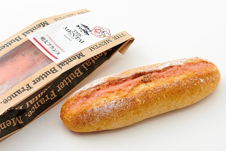 明太フランス(大宰府政庁跡梅花酵母使用) 各378円／福太郎