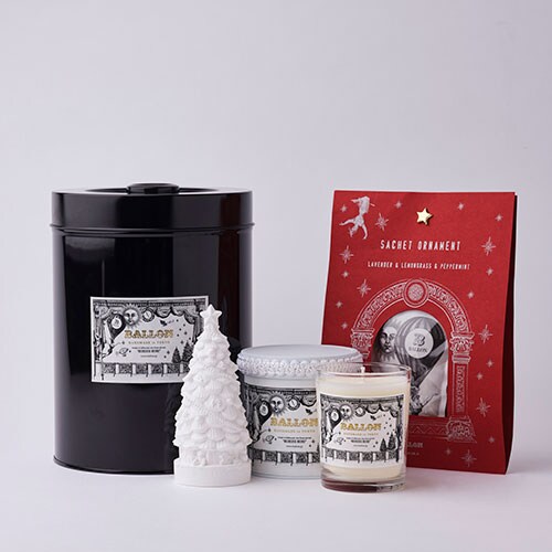 クリスマスツリーセット セット内容:アロマオーナメント(クリスマスツリー)/キャンドル/サシェ(Borden) 価格:14,190円(税込)