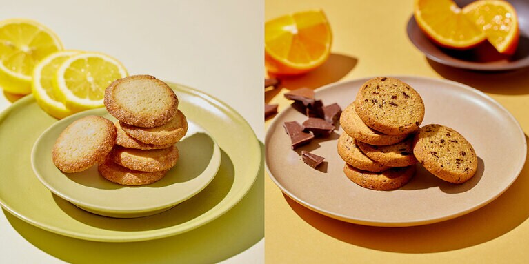 左：サブレ シトロン サレ、右：サブレ オランジェ ショコラ。