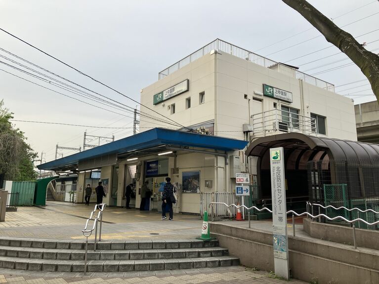 JR上中里駅は小さな駅である