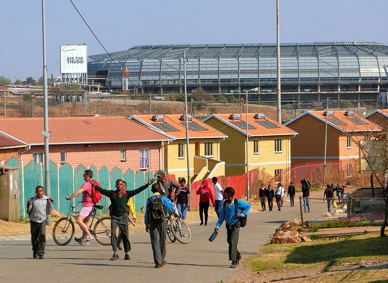 ソウェトは、多くの政治的リーダーを生んだ場所として知られる、もっとも有名なタウンシップ。