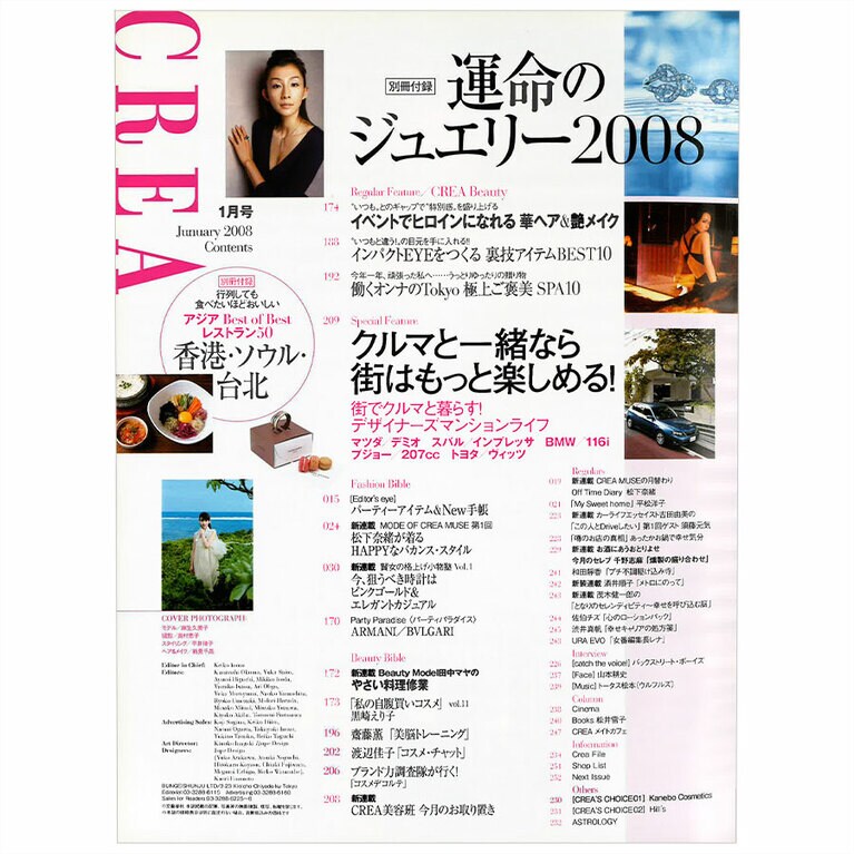 2008年1月号目次。