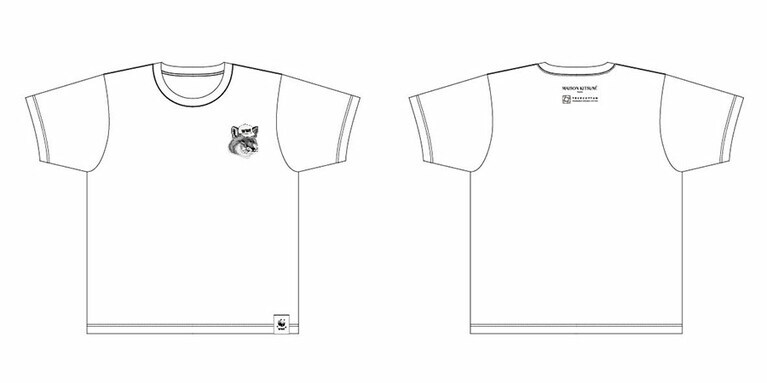 Tシャツ ホワイト XS / S / M / L / XL 価格未定。