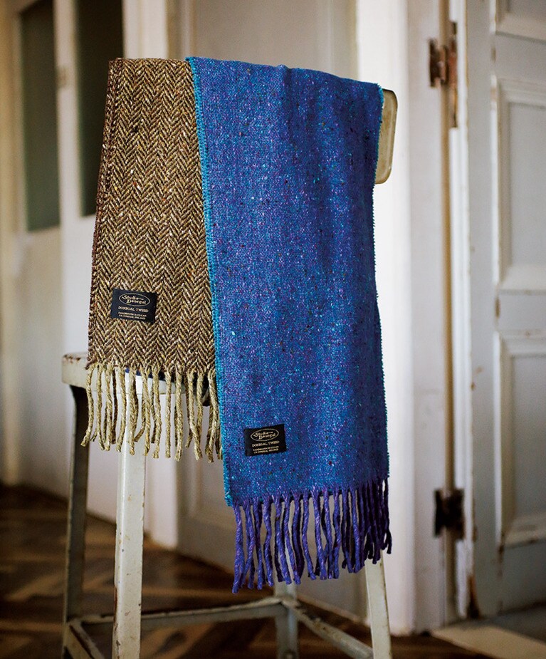 【Studio Donegalのツイードマフラー】各11,000円／HOMESTEAD LIMITED