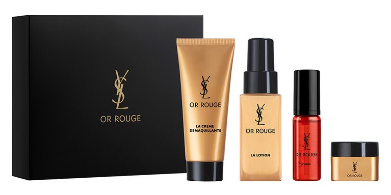 オールージュ ディスカバリー キット 14,850円。セット内容：オールージュ クレーム デマキヤント 20ml、オールージュ ローション N 30ml、オールージュ ユイル N 7ml、オールージュ クレームリッシュ 7ml。先行発売：11月3日(水) 公式オンライン ブティック、表参道フラッグシップ ブティック、発売日：11月12日(金)