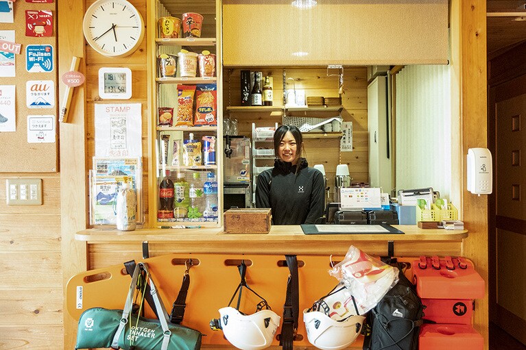 富士山を愛するスタッフに迎えられて、気持ちよく過ごせる。