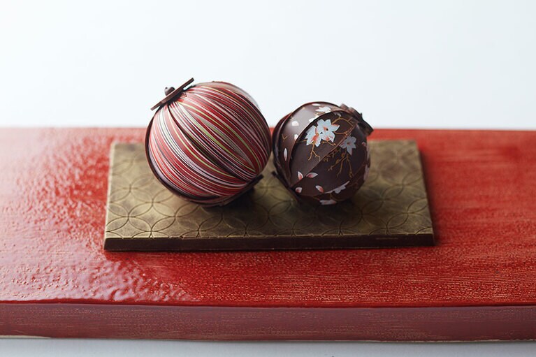 「手毬チョコ」。