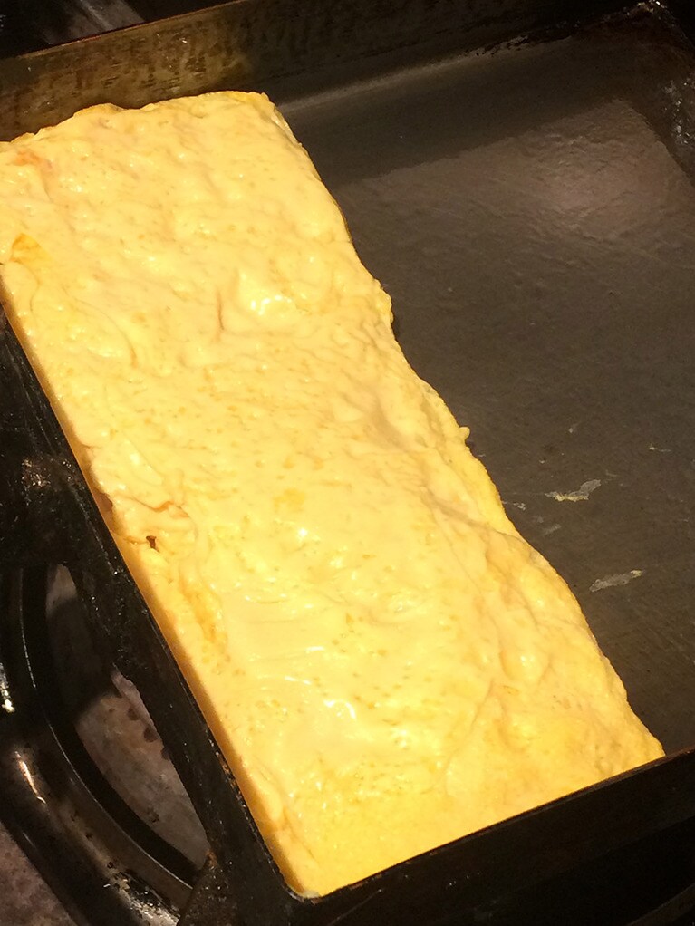 みんなが大好きな出汁巻き卵、完成です！