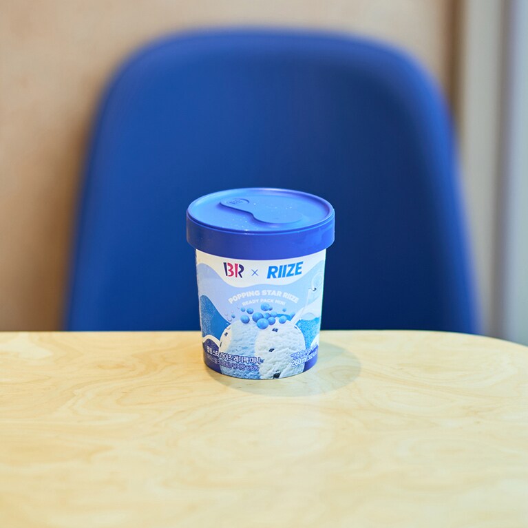 Kポップアイドル「RIZE」とコラボしたアイス。