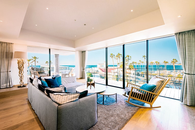 ラグジュアリー＆ナチュラルなザ マリブ スイートは滞在型ウエディングにおすすめ。