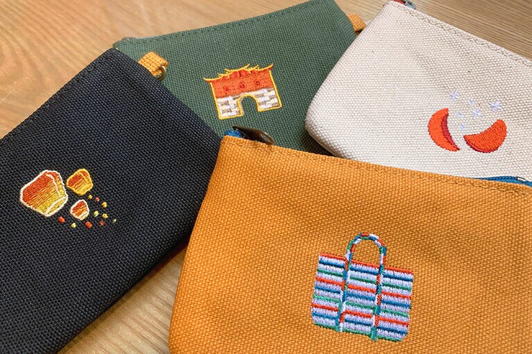 「一帆布行」とコラボしたコインケース 200元。