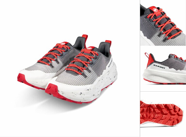 ビビットな赤と白のコントラストと、洗練されたデザインがかっこいい。