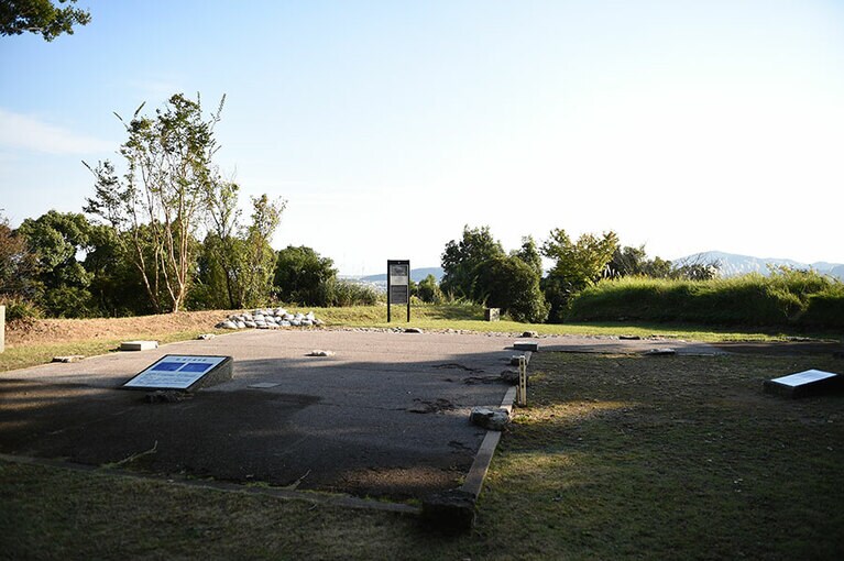 土佐の戦国武将 長宗我部氏が居城とした岡豊城の詰(つめ)。