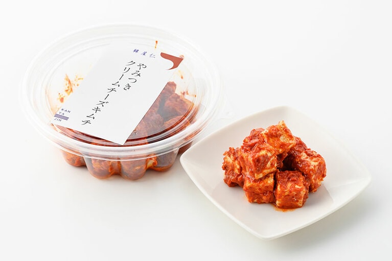 韓屋仁「やみつきクリームチーズキムチ」100g 650円／香川県