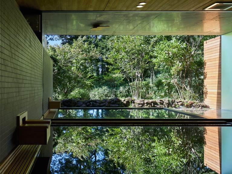 泉質は含硫黄-カルシウム・マグネシウム-硫酸塩温泉。