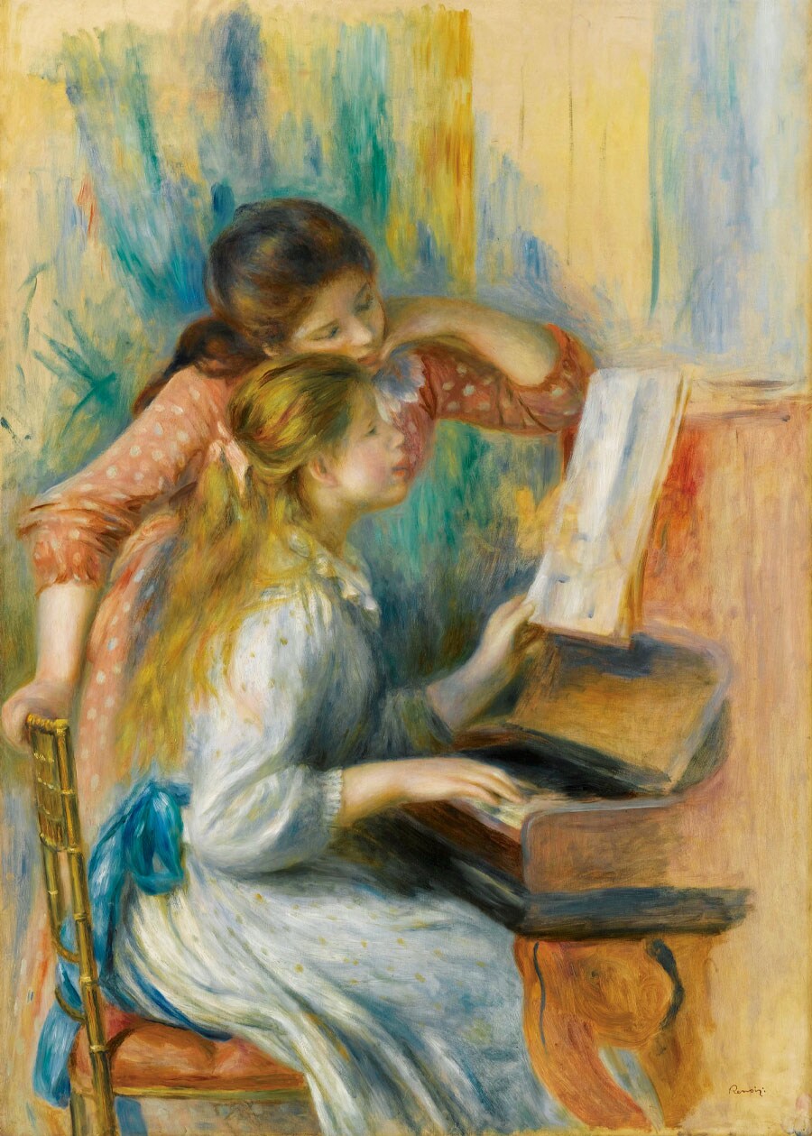 オーギュスト・ルノワール《ピアノを弾く少女たち》1892年頃 Photo © RMN-Grand Palais(musée de l'Orangerie)/Franck Raux/distributed by AMF