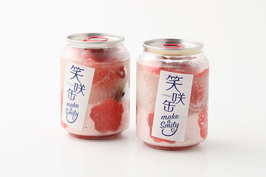 笑咲缶いちご 各750円（200g）／メイクアスマイリー