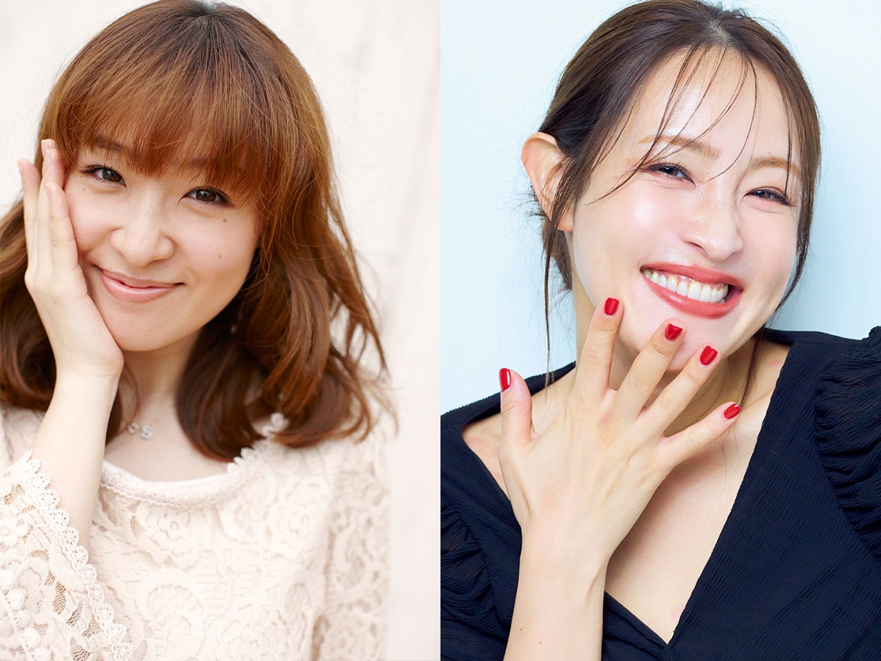 写真左は美容に目覚める前の大沢さん。写真右は現在の大沢さん。