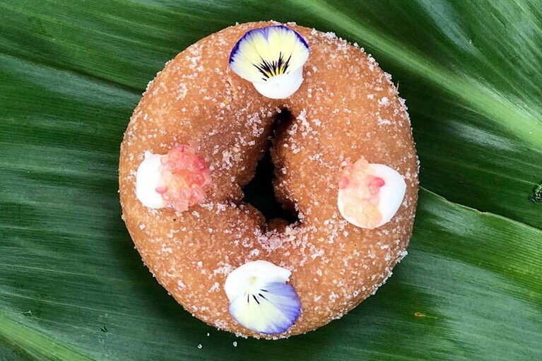 シトラスキャビア 4ドル。ビジュアル可愛すぎ♡　味わいや食感にも興味津々！　早く食べたい。