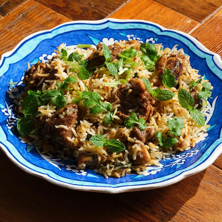 話題のビリヤニが手軽に家で楽しめる。