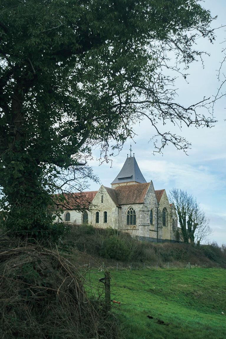 モネが幾度となく描いた聖ヴァレリー教会。