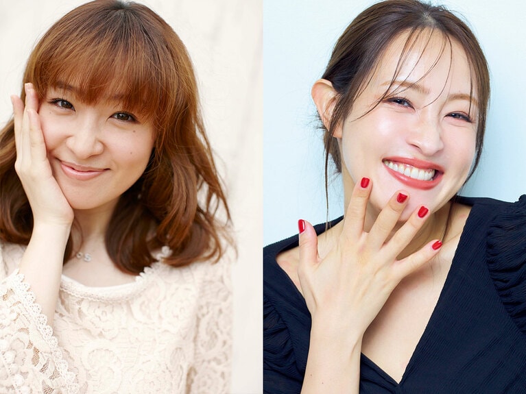 写真左は美容に目覚める前の大沢さん。写真右は現在の大沢さん。