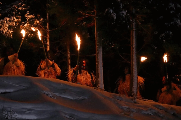 なまはげ柴灯（せど）まつり。