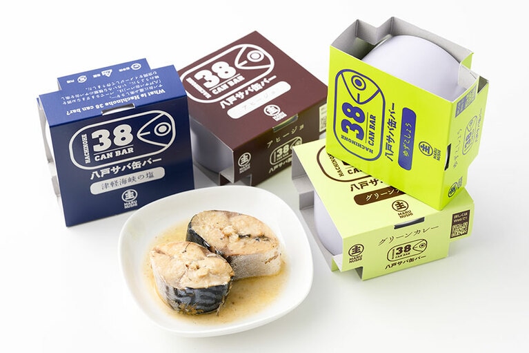 マルヌシ「八戸サバ缶バー」各170g 500円／青森県