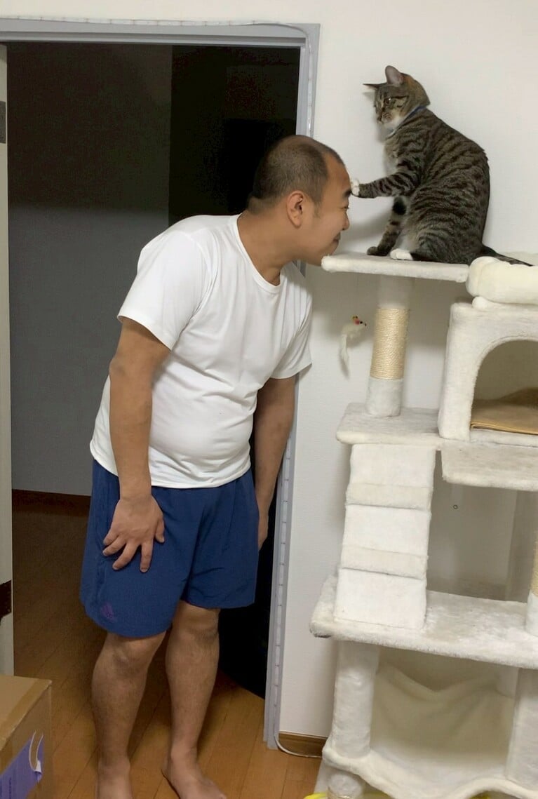 ごま吉につっこまれて幸せそう。